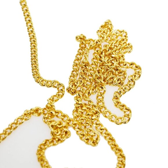 CHRISTIAN DIOR Logos Honeycomb Chain Shoulder Bag PVC Leather Brown Gold 38EF277 - Picture 9 of 16